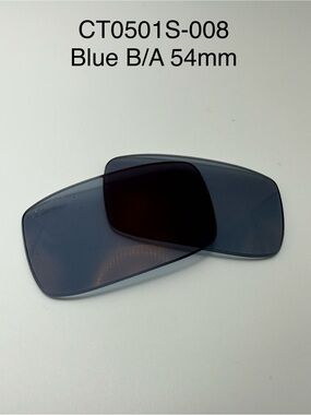 Cartier CT0501S-008 Original Replacement Lenses Blue with backside AR new